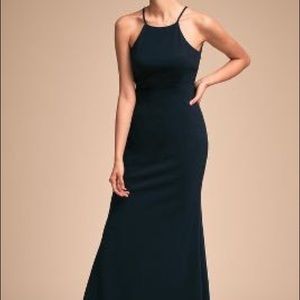 Bhldn navy foundry dress size 0 never worn new